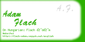 adam flach business card